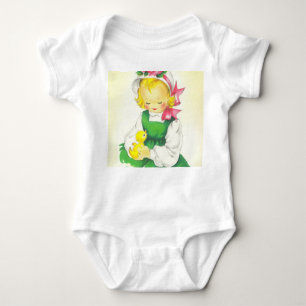 Body Para Bebé Vintage Little Girl Retro Cute