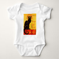 Vintage Tournee de Chat Noir Gato Negro