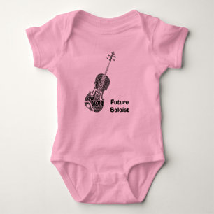Body Para Bebé Viola Palabra con forma de arte Negro Texto