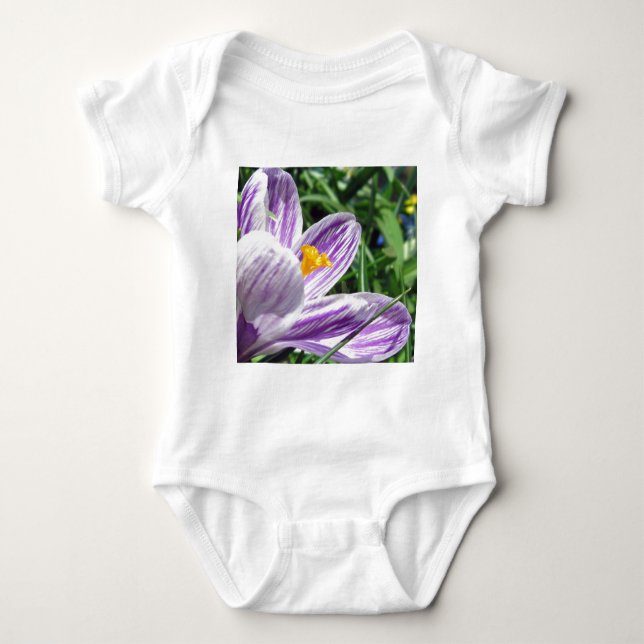 Body Para Bebé Violet Spring Crocus (Anverso)