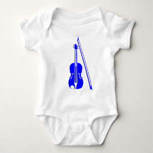 Body Para Bebé Violín - Azul