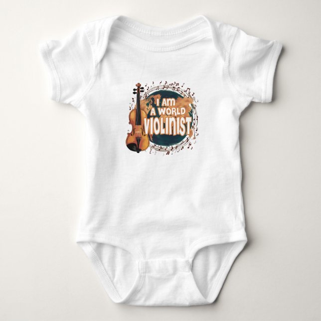 Body Para Bebé violinist world (Anverso)