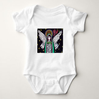 Body Para Bebé Virgen del ángel del arte de Guadalupe por el