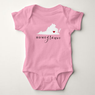 Body Para Bebé Virginia Home Grown State Tee