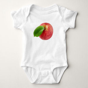 Body Para Bebé Vista superior de manzana roja