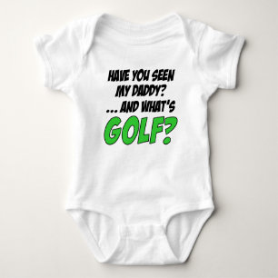 Body Para Bebé Visto mi golf divertido del papá