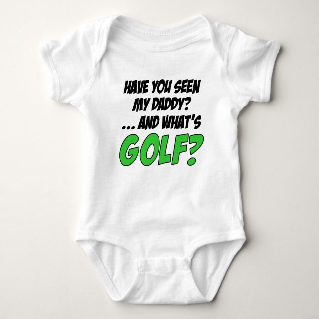 Body Para Bebé Visto mi golf divertido del papá (Anverso)