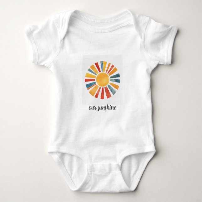 Body Para Bebé Vivero\Niños Boho Sol Personalizado Sunshine Perso (Anverso)