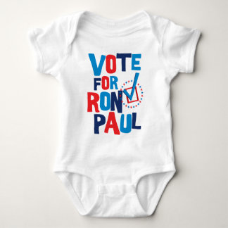 Body Para Bebé Voto para la elección 2012 de Ron Paul