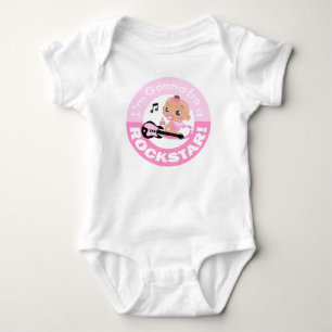Body Para Bebé Voy a ser un preparador infantil rosado de Rocksta