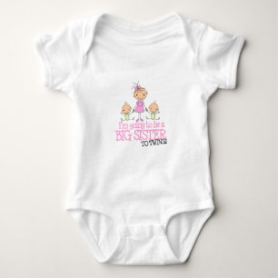 Body Para Bebé Voy a ser una gran hermana de TWINS