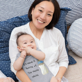Body Para Bebé Voy a tener una botella de la casa de los chicos g