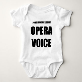 Body Para Bebé Voz de la ópera