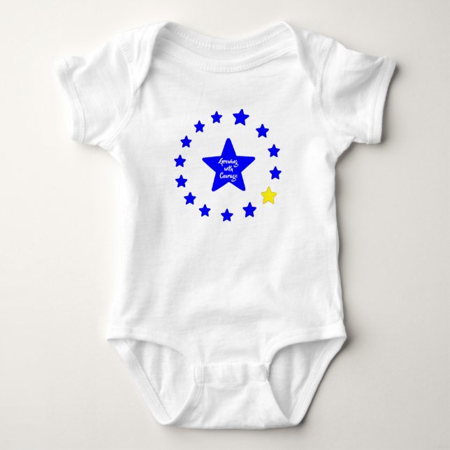 Body Para Bebé VTVB-GROWINGCOURAGE1-BB - Bodysuit para bebé (Anverso)