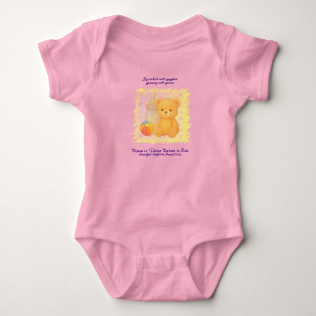 Body Para Bebé VTVR-SPRINKLEDGIGGLES2-BB - Bodysuit de bebé (Anverso)