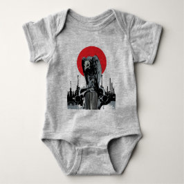 Body Para Bebé Vulnerabilidad en coche vintage con sol rojo