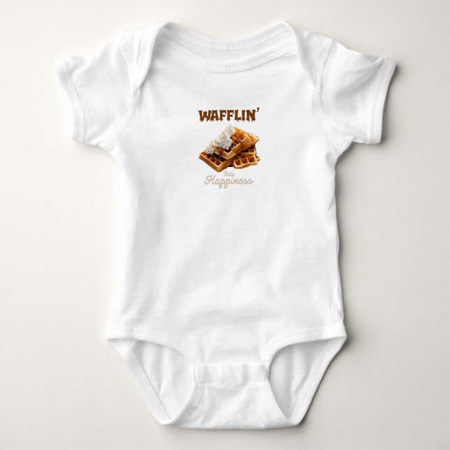 Body Para Bebé Wafflin’ En La Felicidad (Anverso)