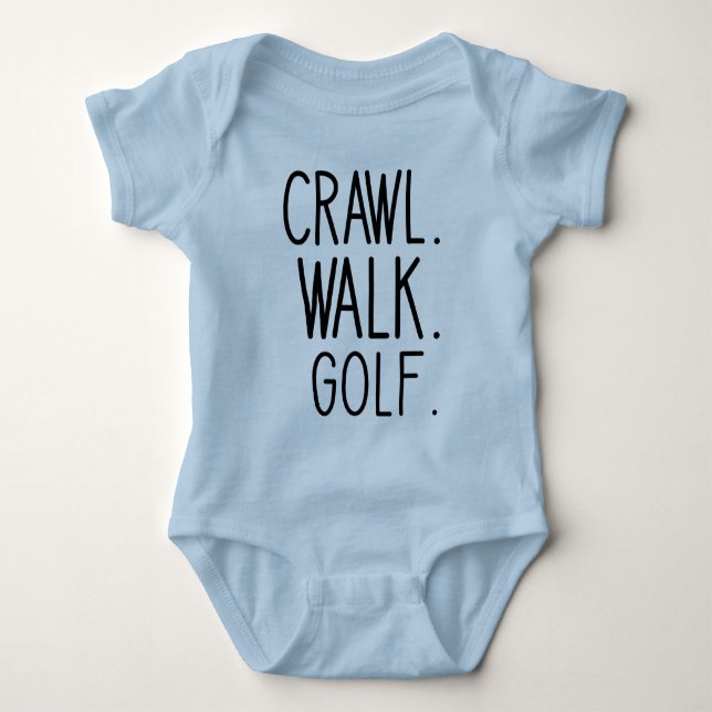 Body Para Bebé Walk Crawl Golf - Bebé de Golf Adorable (Anverso)
