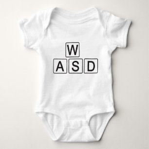 Body Para Bebé WASD que aprende temprano