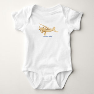 Body Para Bebé Watercolor Airplane Baby Set