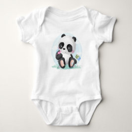 Body Para Bebé Watercolor Baby Panda Bear