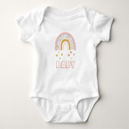 Body Para Bebé Watercolor Boho Rainbow Baby