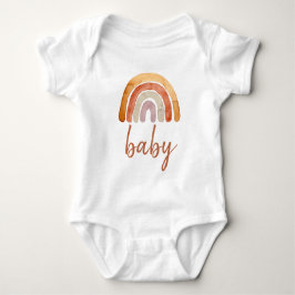 Body Para Bebé Watercolor Boho Rainbow Baby