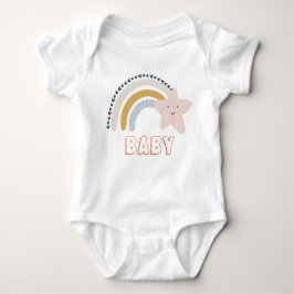 Body Para Bebé Watercolor Boho Rainbow Baby