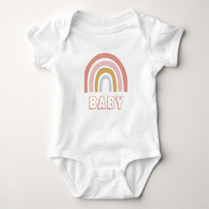 Body Para Bebé Watercolor Boho Rainbow Baby
