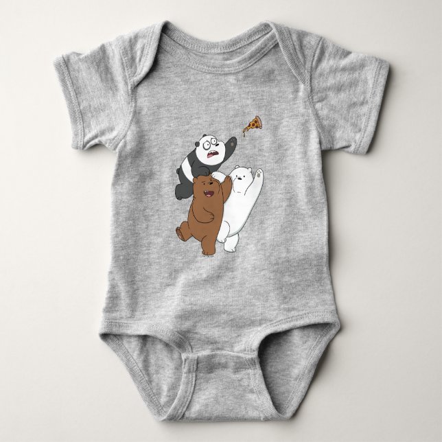 Body Para Bebé We Bare Bears - Last Pizza Slice (Anverso)