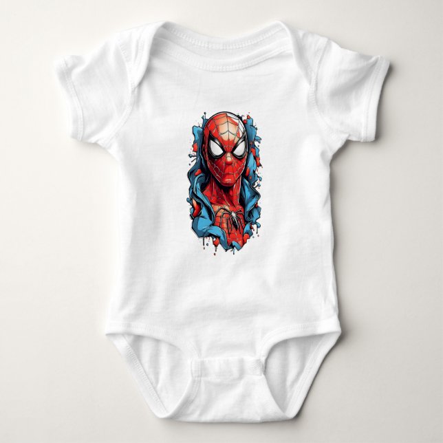Body Para Bebé Web Hero Burst – Estilo Cómic (Anverso)