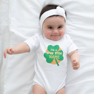 Body Para Bebé Wee Little Irish personalizado