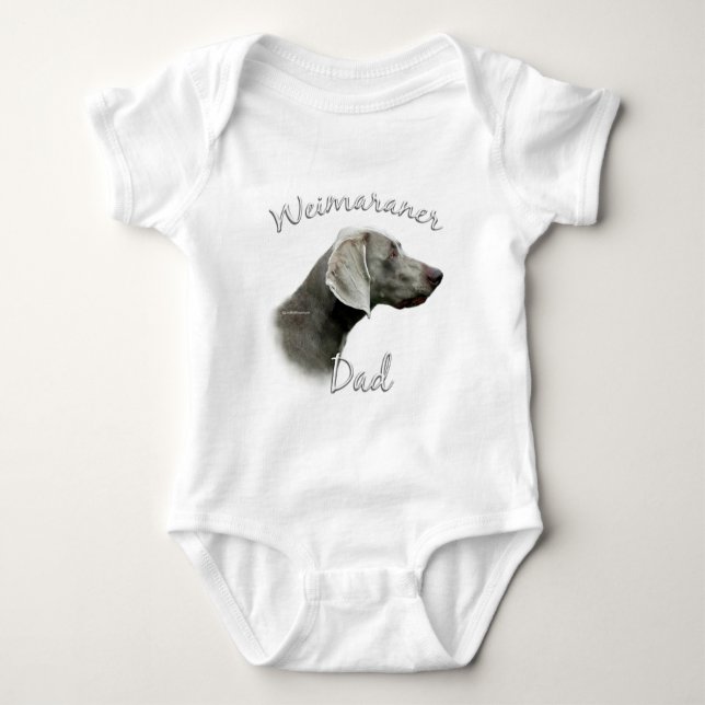 Body Para Bebé Weimaraner Dad 2 (Anverso)