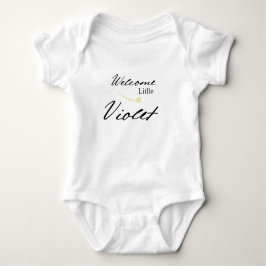 Body Para Bebé Welcome Little..., Personalized Name Baby Bodie