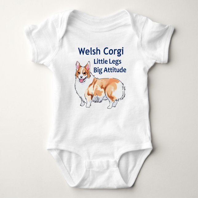 Body Para Bebé Welsh Corgi (Anverso)
