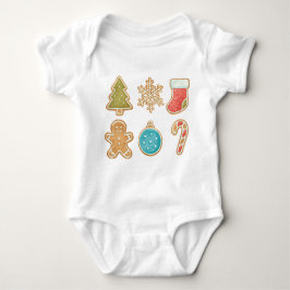 Body Para Bebé Whimsical Christmas Cookie Icons