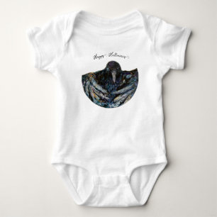 Body Para Bebé Whimsical Crow Black Bird Maureen Girard