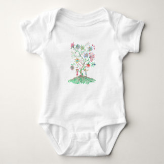 Body Para Bebé Whimsical Floral Tree