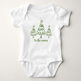 Body Para Bebé Whimsical Hand Drawn Doodle Green
