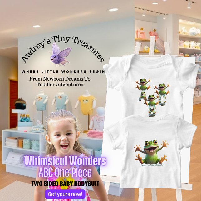 Body Para Bebé Whimsical Wonders Baby Short Sleeve Bodysuit (Subido por el creador)