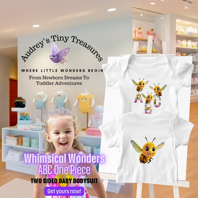 Body Para Bebé Whimsical Wonders Baby Short Sleeve Bodysuit (Subido por el creador)