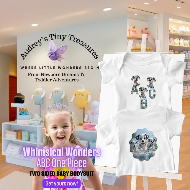Body Para Bebé Whimsical Wonders Baby Short Sleeve Bodysuit (Subido por el creador)
