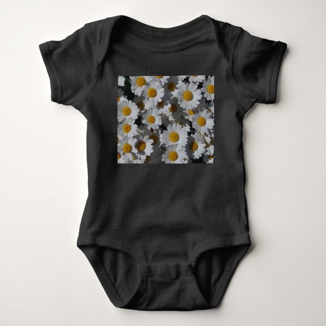 Body Para Bebé White Daisies (Anverso)