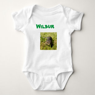 Body Para Bebé Wilbur Name Con Lizard, Baby Bodysuit