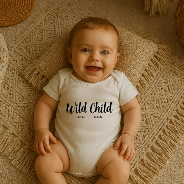 Body Para Bebé Wild Child Baby Bodysuit (Subido por el creador)