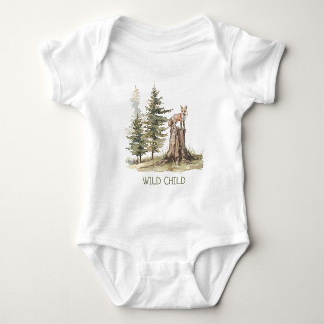 Body Para Bebé WiLD CHILD Forest Woodland Fox (Anverso)