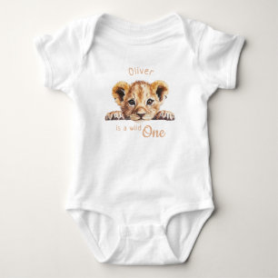 Body Para Bebé Wild One Bebé León Lindo Personalizado