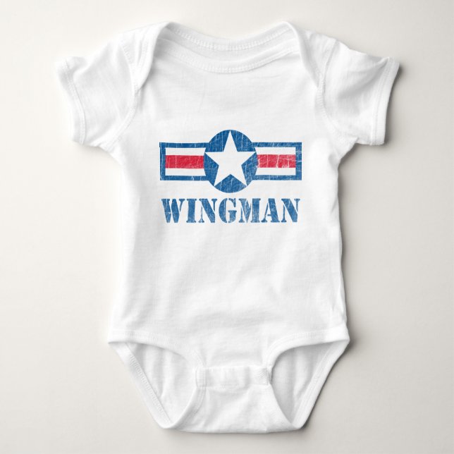 Body Para Bebé Wingman Vintage (Anverso)