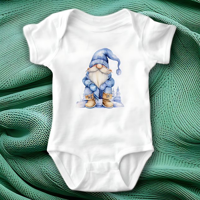 Body Para Bebé Winter Blues Gnome (Subido por el creador)