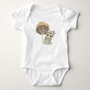 Body Para Bebé Winter Boho Penguin Baby Bodysuit